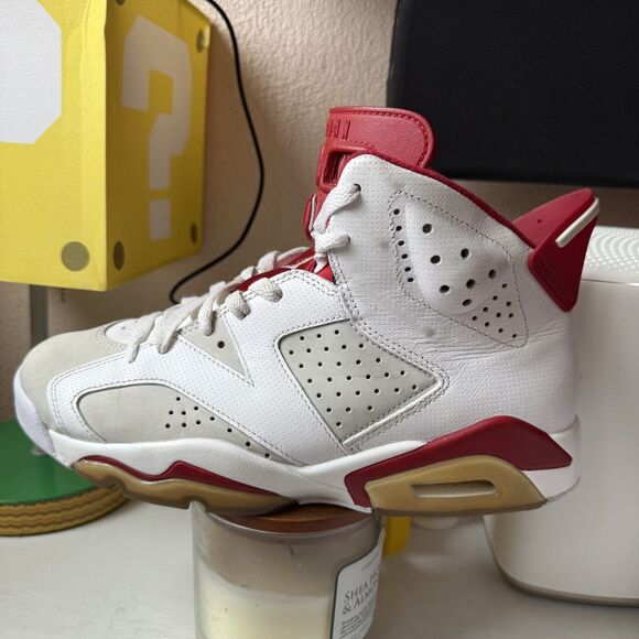 Air Jordan 6 Retro Size 7.5 Mens Hare Alternate Nike Retro Red White 384664-113 - Picture 10 of 10